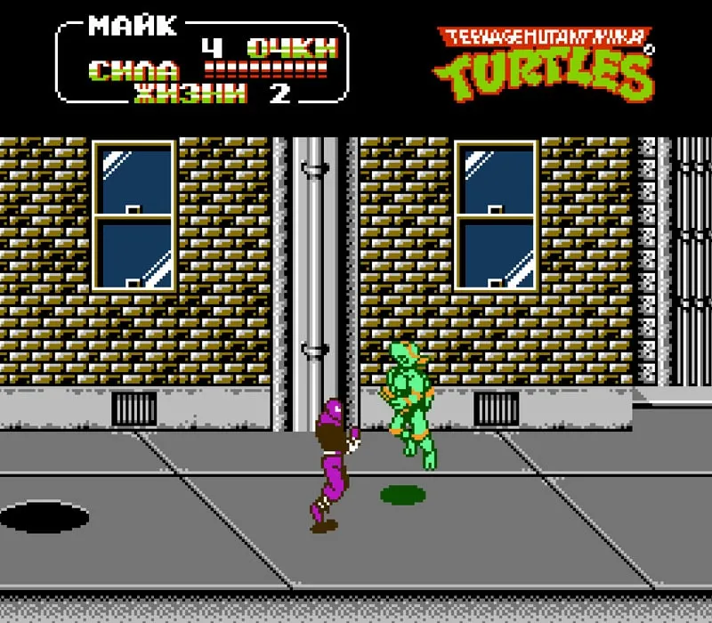 Игра Teenage Mutant Ninja Turtles 2 Денди