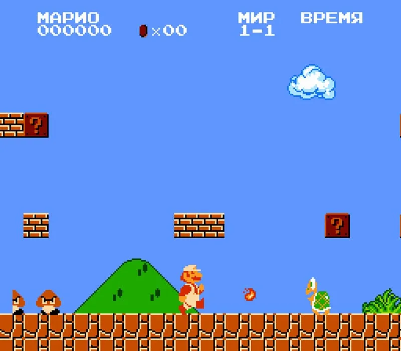 Игра Super Mario Bros. Денди
