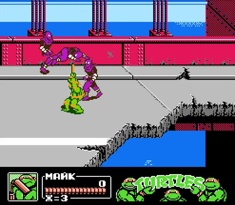 Игра Teenage Mutant Ninja Turtles 3: The Manhattan Project Денди