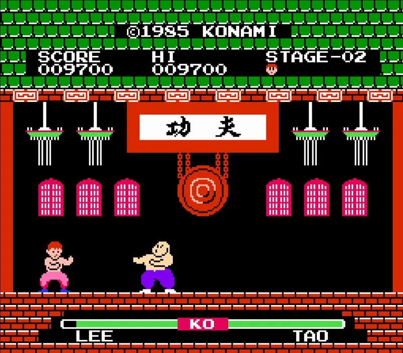 Игра Yie Ar Kung-Fu Денди