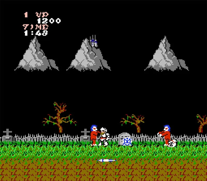 Игра Денди Ghosts'n Goblins