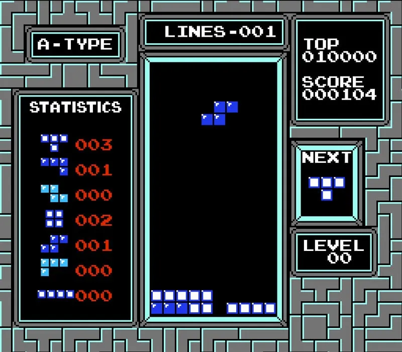 Игра Денди Tetris