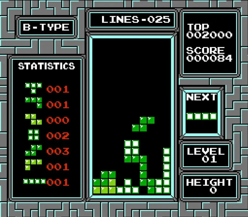 Игра Денди Tetris