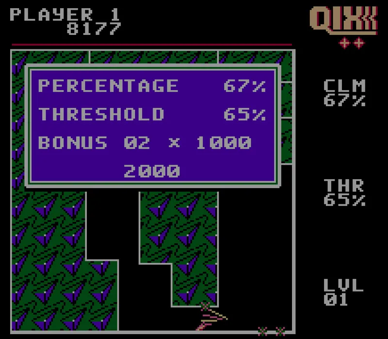 Игра Qix Денди