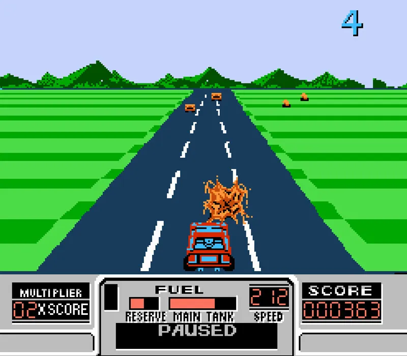 Игра RoadBlasters Денди